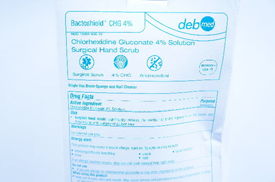 DebMed 1364-PJ Chlorhexidine Gluconate 4% Solution Hand Scrub ~ Box of 30 (x)